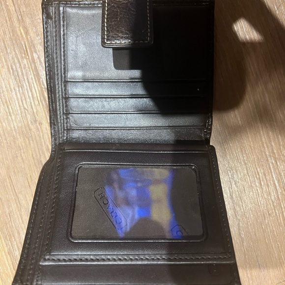 Coach Brown and Black Signature Wallet - Picture 3 of 3